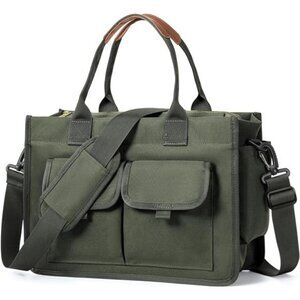 Canvas Tote Bag for Women Work Tote Bags with Zipper Nurse Crossbody